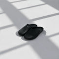 EASE 01 3D printed house slipper —  showing fine mesh lattice upper and minimal sole